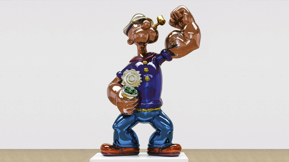 Jeff Koons Popey Skulptur für $28 Millionen Dollar verkauft
