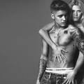 Justin Bieber & Lara Stone in Calvin Klein’s Spring Kampagne