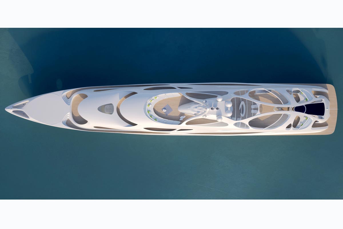 90m Luxury Yacht: Project Jazz by Zaha Hadid 2
