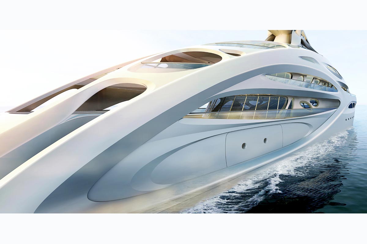 90m Luxury Yacht: Project Jazz by Zaha Hadid 1