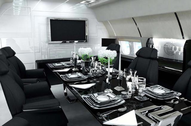 The Most Luxurious Private Jet Interior Designs 9