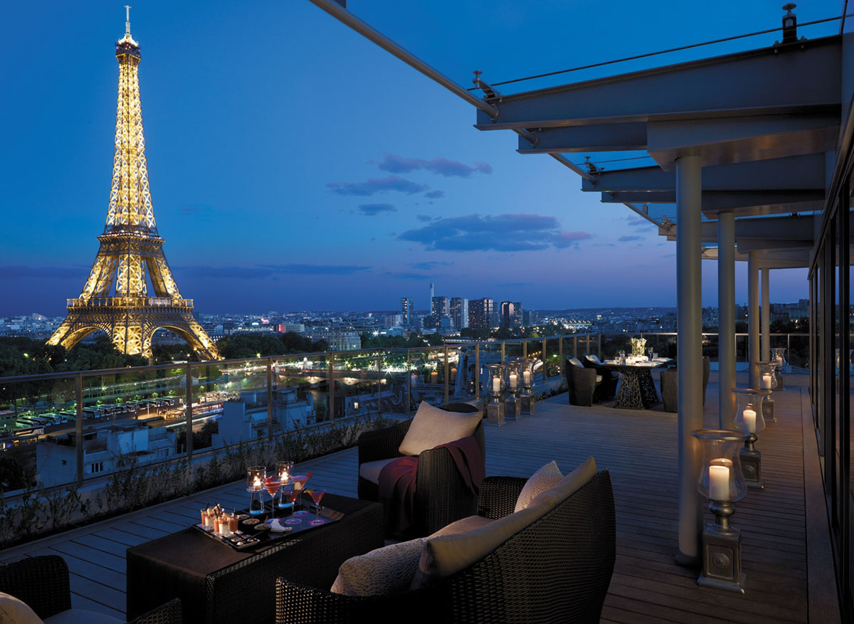 The Rooftop Terrace at the Shangri-La Hotel, Paris 1