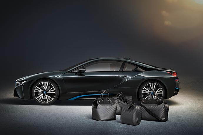 Louis Vuitton creates Exclusive Travel Bags for the BMW i8 2