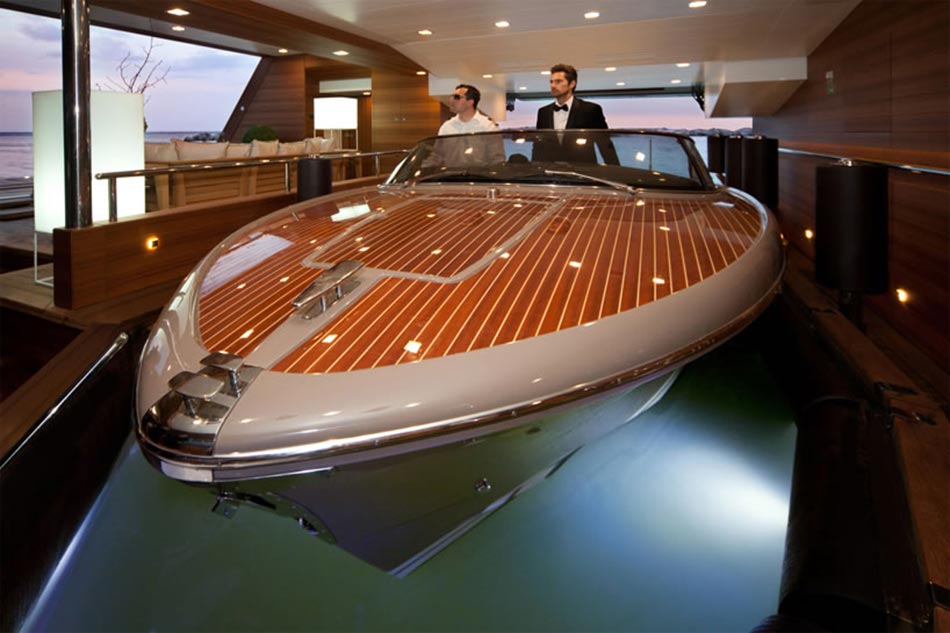 This MegaYacht by CRN Is The World’s First Floating Garage 3