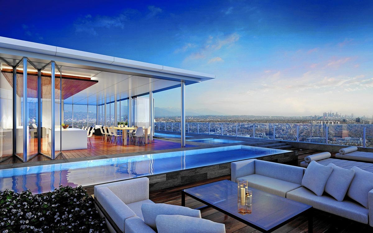 Paparazzi Proof $50 Mio. Penthouse in LA 1