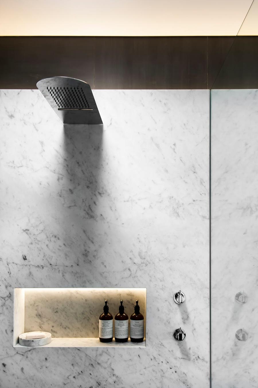 Award-winning monochromatic Bathroom by Minosa Design 11