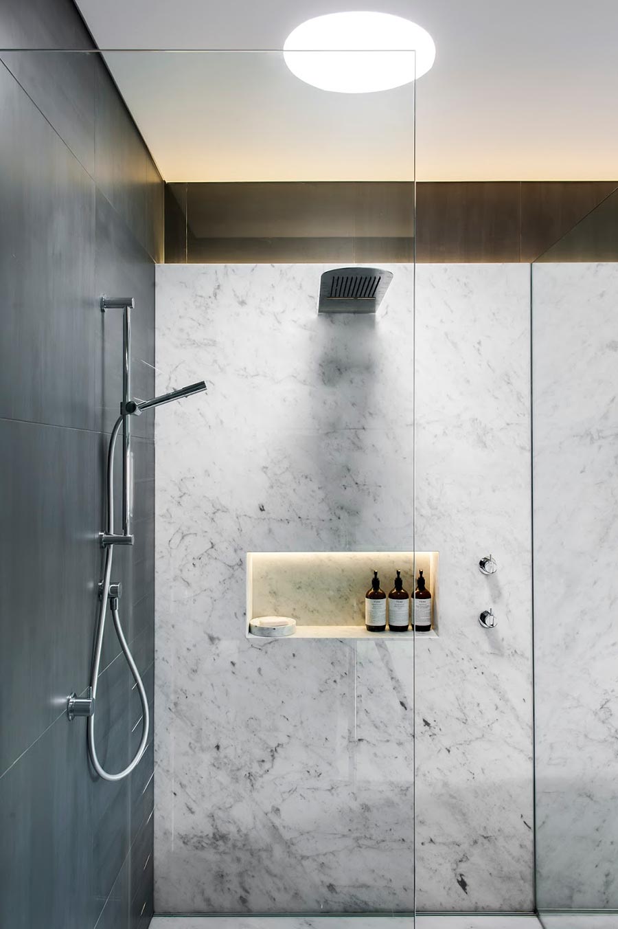 Award-winning monochromatic Bathroom by Minosa Design 12