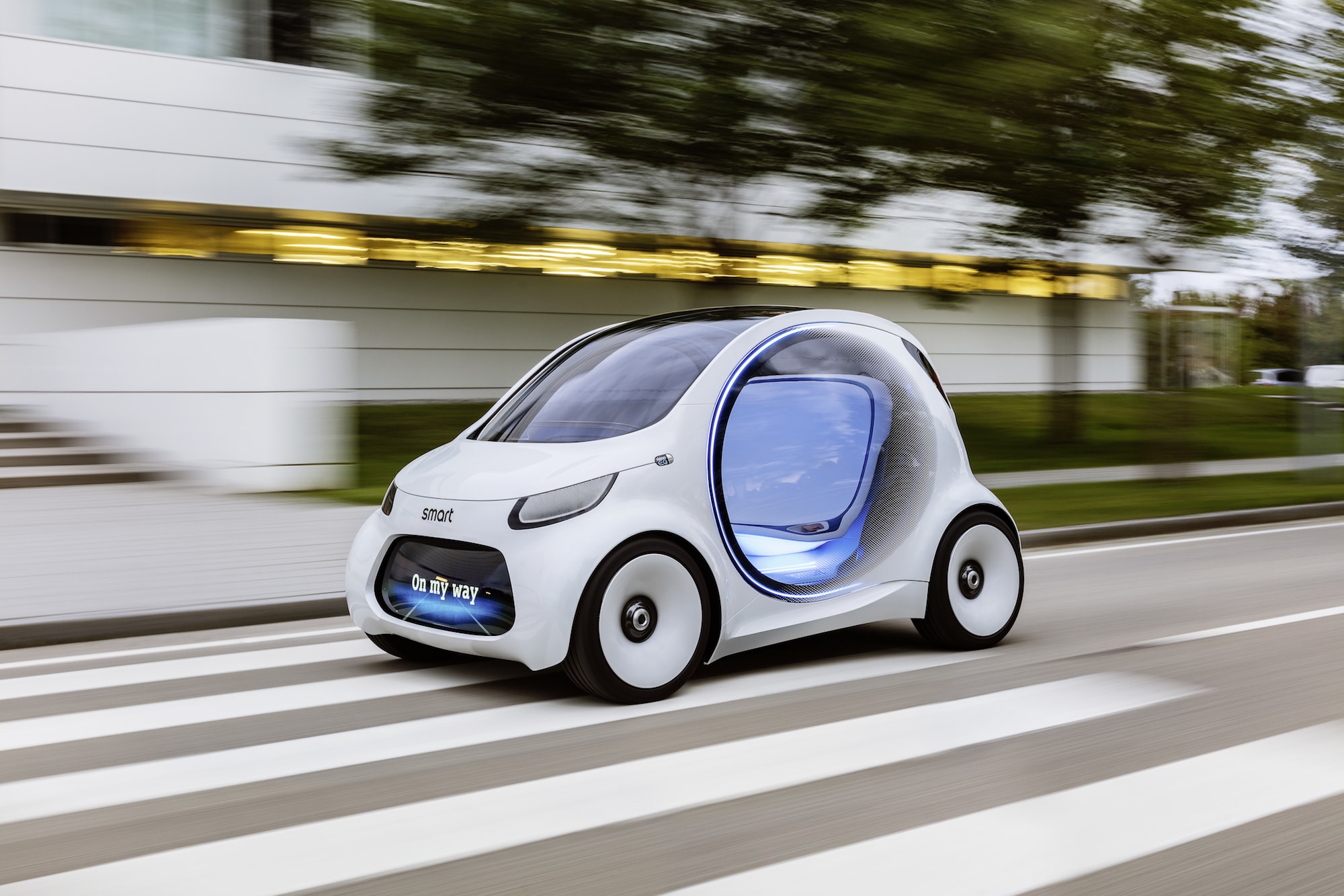 Das Carsharing der Zukunft: Autonomes Konzeptfahrzeug smart vision EQ fortwo 1