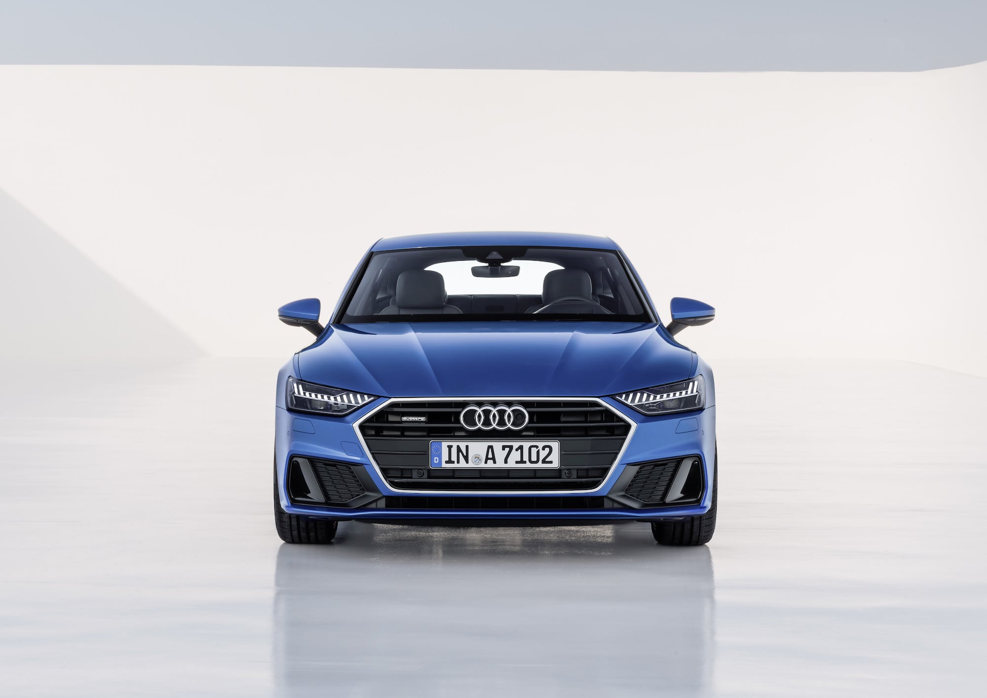 I - Passend für Ein Audi A7 Auto, Vorne Sitzbezüge, Blaue Streifen Kunst