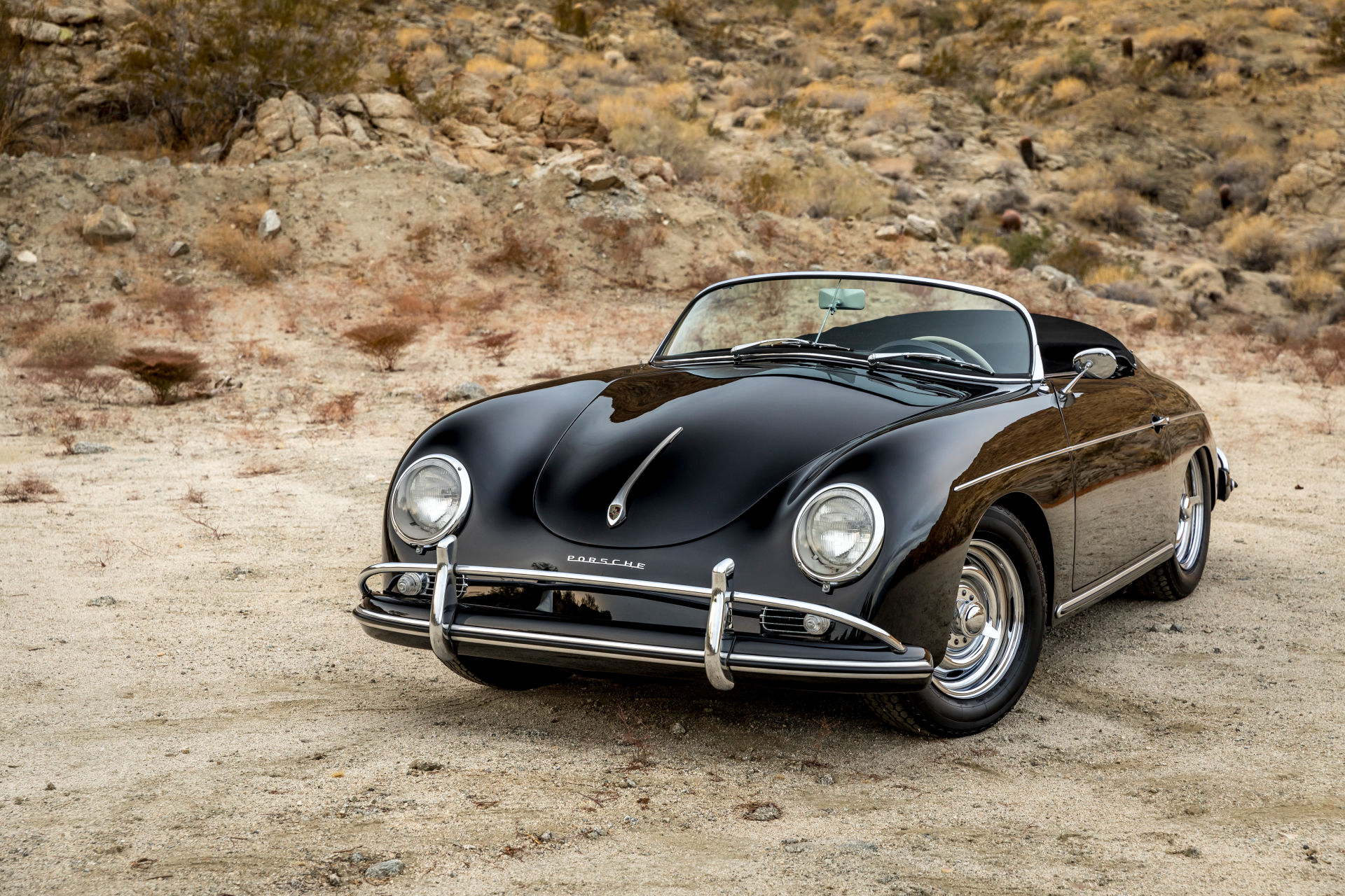 Steve McQueens Porsche 356 Speedster von 1956 wird in Los Angeles ausgestellt 1