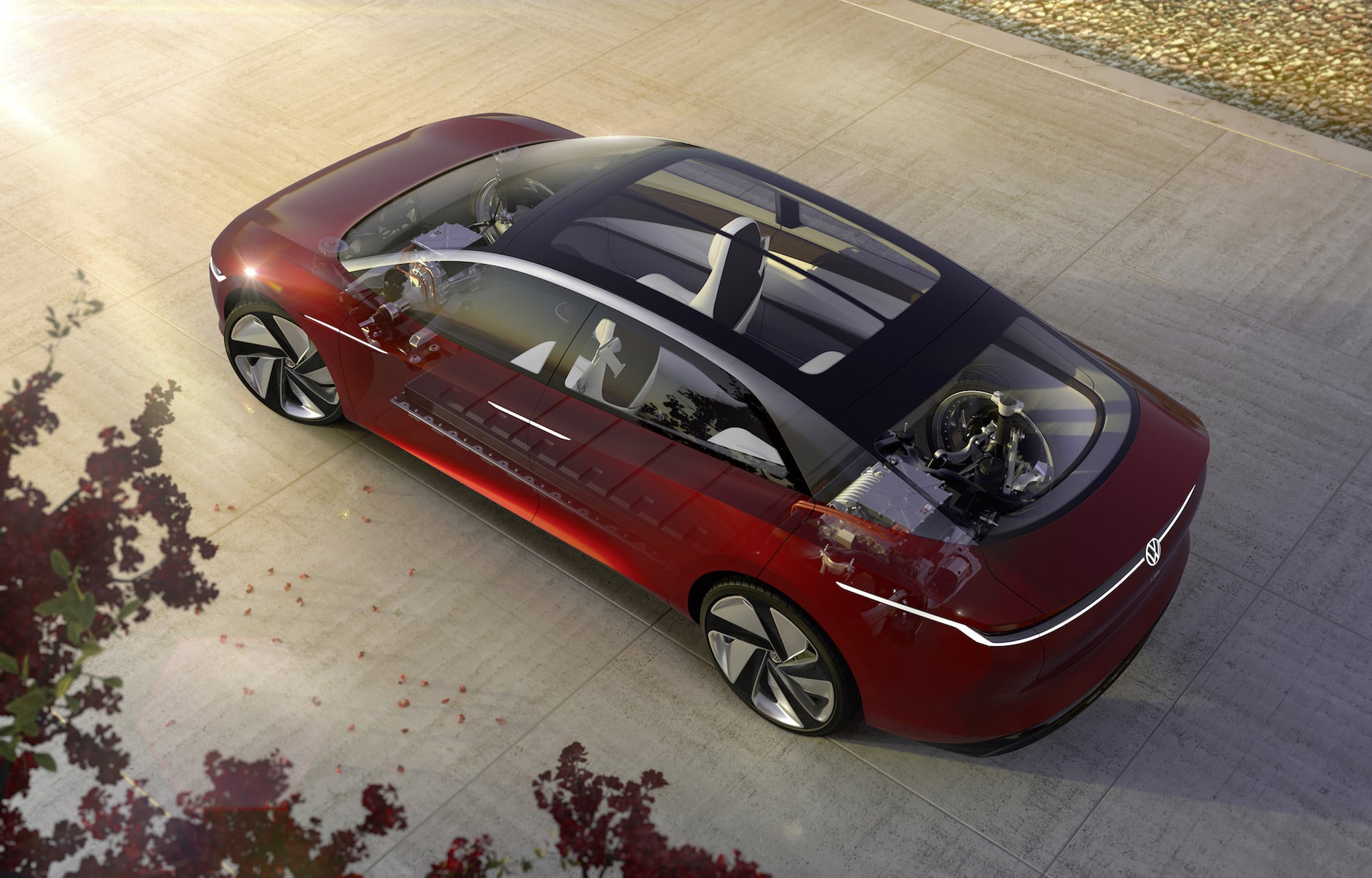 Volkswagen zeigt Elektro-Oberklassenlimousine I.D. Vizzion als Elektrostudie 12