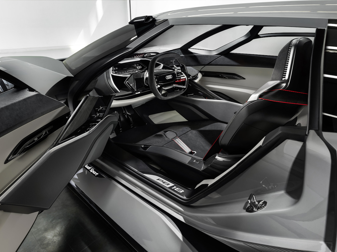 Ein Supersportwagen unter Starkstrom: Die Studie Audi PB18 e-tron 5