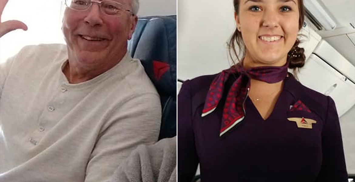 Dieser Vater flog auf 6 Flügen seiner als Stewardess arbeitenden Tochter mit – nur, um sie an Weihnachten sehen zu können