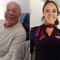 Dieser Vater flog auf 6 Flügen seiner als Stewardess arbeitenden Tochter mit – nur, um sie an Weihnachten sehen zu können