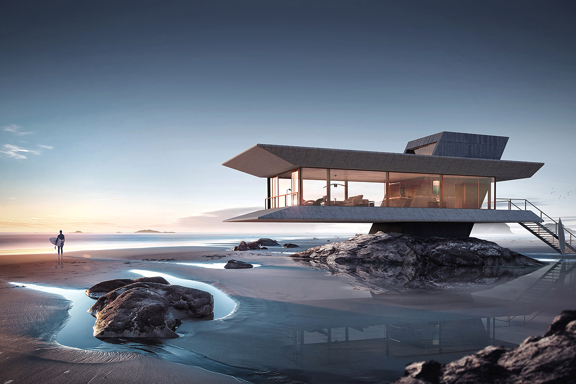 Das etwas andere Strandhaus: Das Monolit Beachhouse 1