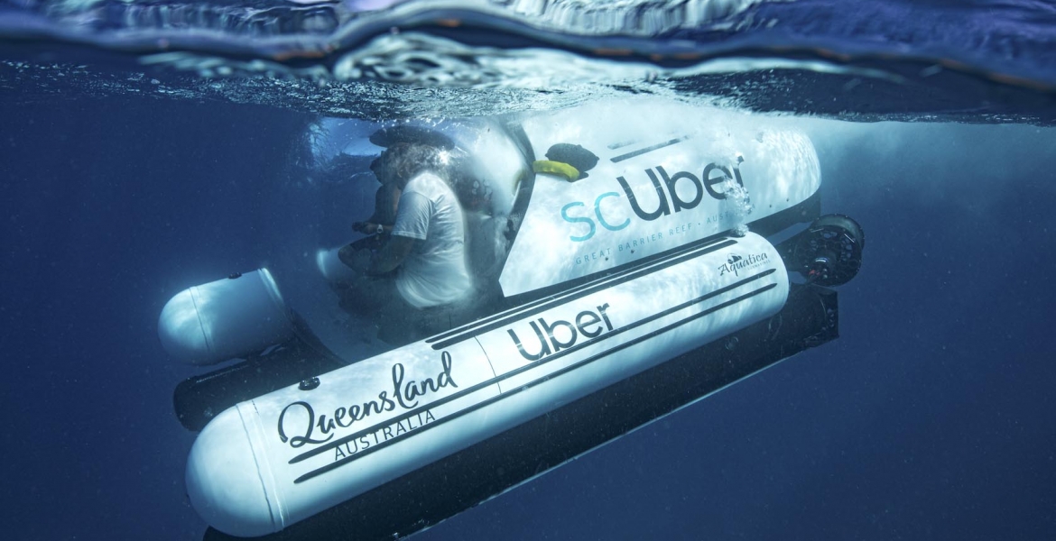 UBER taucht ab: Weltweit erstes Unterwasser-Taxi „scUber“ nimmt Betrieb auf