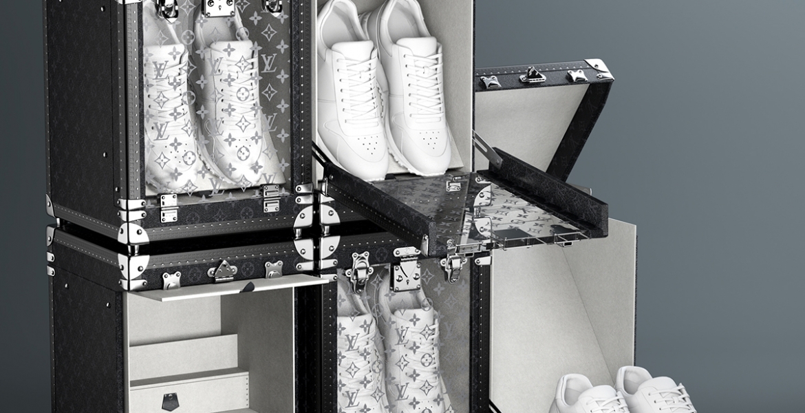Sneaker-Aufbewahrung mit Stil: Louis Vuitton präsentiert die Sneaker Box